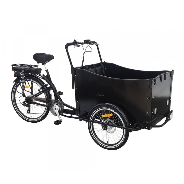 Eldriven Ldcykel med svart lda - 10 Ah