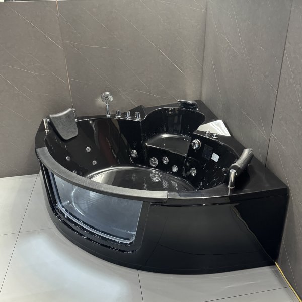 H�rnbadkar Kailua massagebadkar 150 � 150 cm � Svart