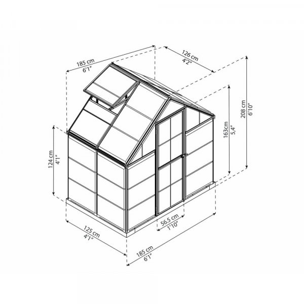 Gew�chshaus Harmonie - 2,3 m�