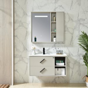 Badezimmerm�bel 90 cm Grau - Odense