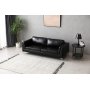 Soffa 3-sits svart PU - Cansas Soffa 3-sits svart PU - Cansas