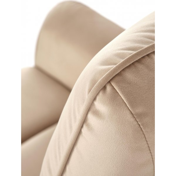 Semir elektrisk reclinerf�t�lj med USB - beige sammet