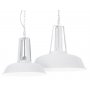 Taklampa �42 vitlackad metall