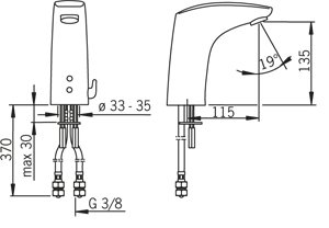 Oras Hndvaskarmatur, 6 V Electra 6250F