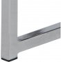 Cross sidobord 50 cm - Krom/svart