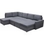 B�ddsoffa U-form m�rkgr� - Dream