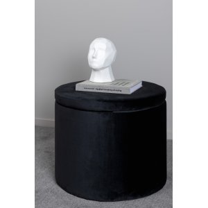 Jabar sittpuff - Svart sammet