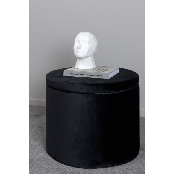 Jabar sittpuff - Svart sammet