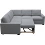 H�rnsoffa Belissa med b�ddfunktion och f�rvaring - 235x235 cm - m�rkgr�