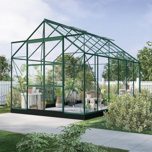 V�xthus Neptunus - Gr�nt 9,6 m� h�rdat glas