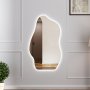 1 Stor spegel 120x70 cm | LED-belysning med dimmer | Bianca