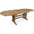 Ovalt matbord teak utdragbart 180/240 cm 8 personer utomhus