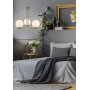 Orfeus taklampa - Matt m�ssing/opalvit