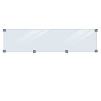 Glasstaket Härdat inkl. beslag/svart glaslistan - längd 174 cm Glasstaket Härdat inkl. beslag/svart glaslistan - längd 174 cm