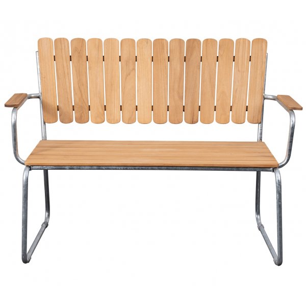 Möllan Gartensofa - Teak/verzinkter Stahl + Reinigungsspray für Gartenmöbel Möllan Gartensofa - Teak/verzinkter Stahl + Reinigungsspray für Gartenmöbel