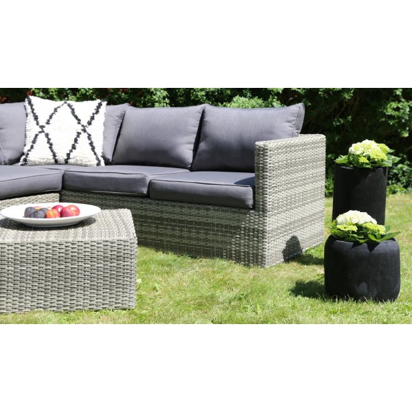 Ingelstorp hrnsoffa med fotpall - Gr konstrotting