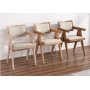 Feel Design Sara karmstol - Whitewash / Linne