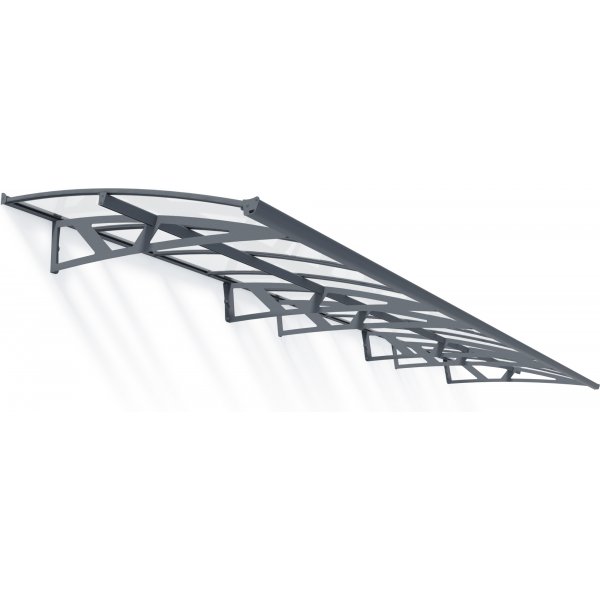 Canopia Amsterdam Entr�tak 1,4 x 6,7 - Gr�/klarglas