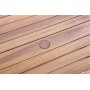 Matgrupp Acacia rund 100 cm, inkl. 4 stolar
