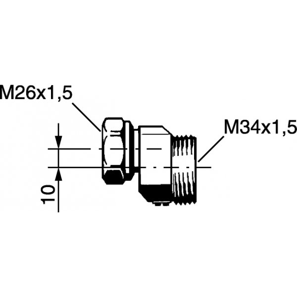 FM Mattsson Excenterkobling (c/c 10 F) Krom FM Mattsson Excenterkobling (c/c 10 F) Krom