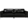 Soffa 3-sits svart PU - Cansas Soffa 3-sits svart PU - Cansas