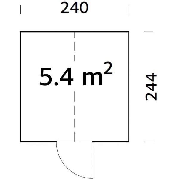 Växthus Emilia med fundament 5,4 m² – Grå tryckimpregnerat trä Växthus Emilia med fundament 5,4 m² – Grå tryckimpregnerat trä