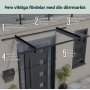 Canopia Herald Entrtak 1,4 x 6,7 - Gr/opalglas