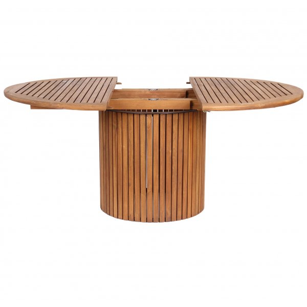 Saltö pyöreä jatkettava ruokapöytä tiikkipuuta Ø115 + 40 cm Saltö pyöreä jatkettava ruokapöytä tiikkipuuta Ø115 + 40 cm