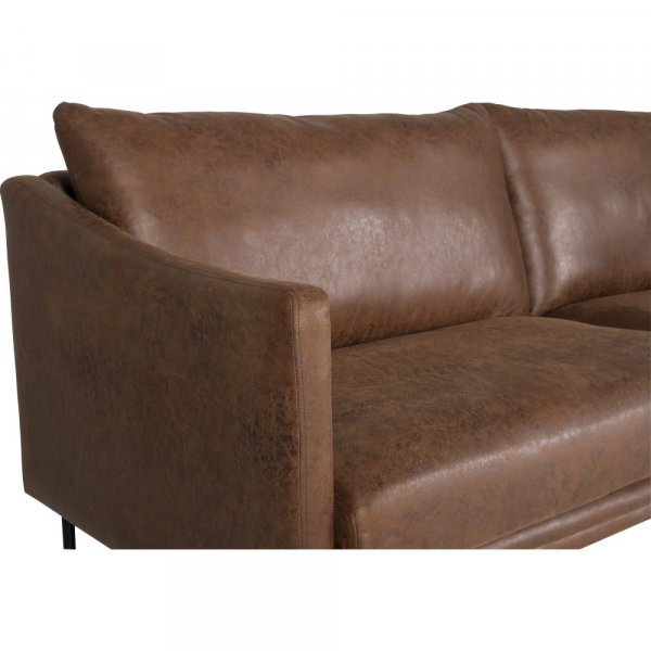 Vintage sofa 3-personers brun 223 cm Vintage sofa 3-personers brun 223 cm