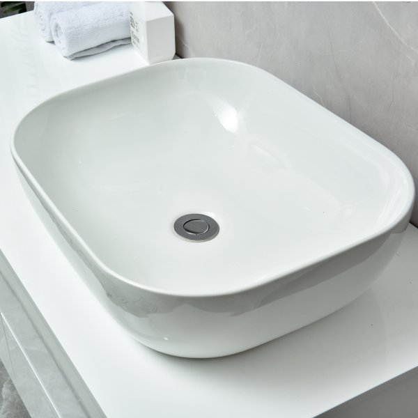 Badrumsmöbler Amsterdam XL - Vit högglans Badrumsmöbler Amsterdam XL - Vit högglans