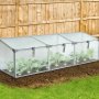Miniv�xthus drivhus 180x50 cm kanalplast aluminium sm� v�xthus