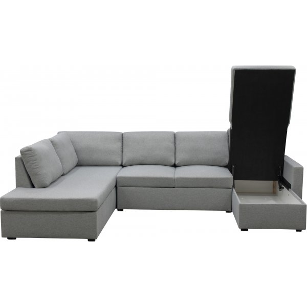 U soffa b�ddsoffa gr� - T�rn�