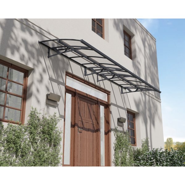 Canopia Amsterdam Entrance baldakin 1,4 x 4,5 - Gr/klart glas