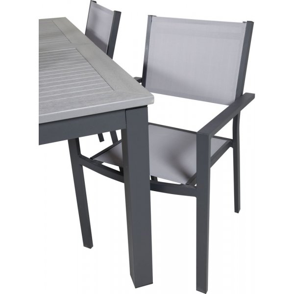 Ekenäs Matgrupp (152x90) - Svart/Grå - 4 Stolar Ekenäs Matgrupp (152x90) - Svart/Grå - 4 Stolar