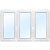 PVC-fönster | 3-glas | 3-luft | inåtgående | U-värde 0,96