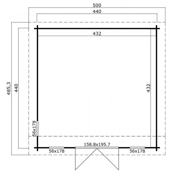 Attefallshus Johan - 19,4 m�