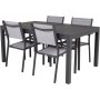 Holma Matgrupp (160x100) - Svart - 4 Stolar