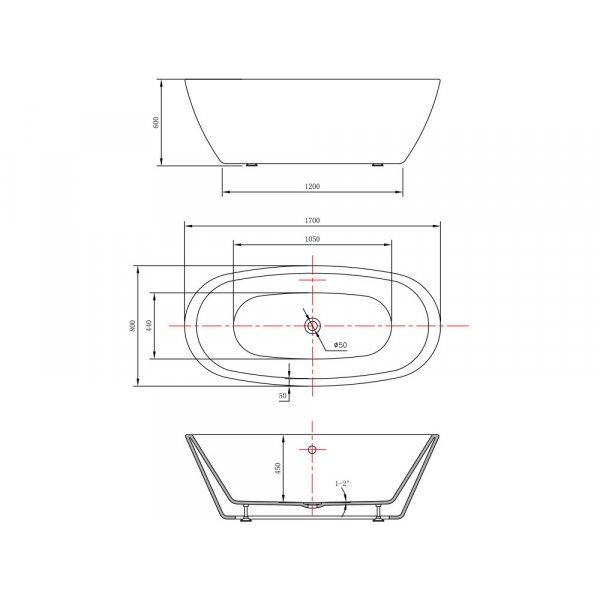 Kylpyamme Iris - valkoinen Kylpyamme Iris - valkoinen