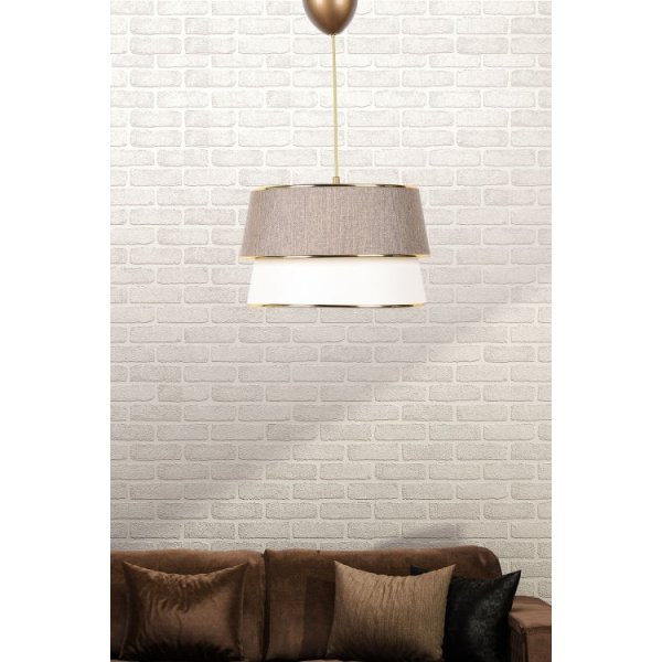 Retro taklampa med gulddetaljer