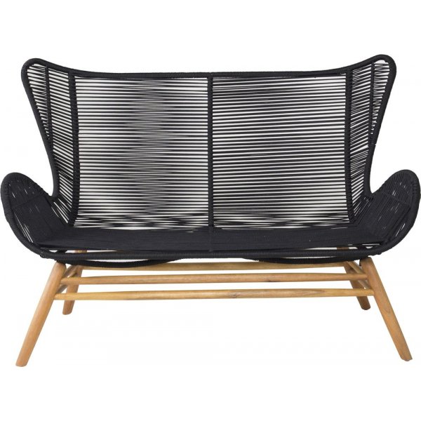 Tallberga soffa  akacia/svart rep