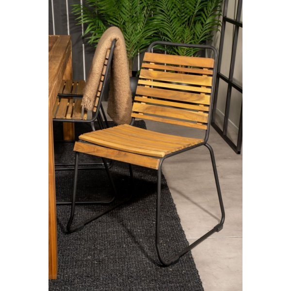 Lekvall Matgrupp (200x90) - Svart/Natur - 6 Stolar Lekvall Matgrupp (200x90) - Svart/Natur - 6 Stolar