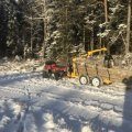 Kundebillede Br�ndetrailer med l�ftekran - Max. l�ftekapacitet 300 kg