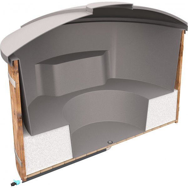 Badtunna med elduppvärmning - 200Ø Badtunna med elduppvärmning - 200Ø