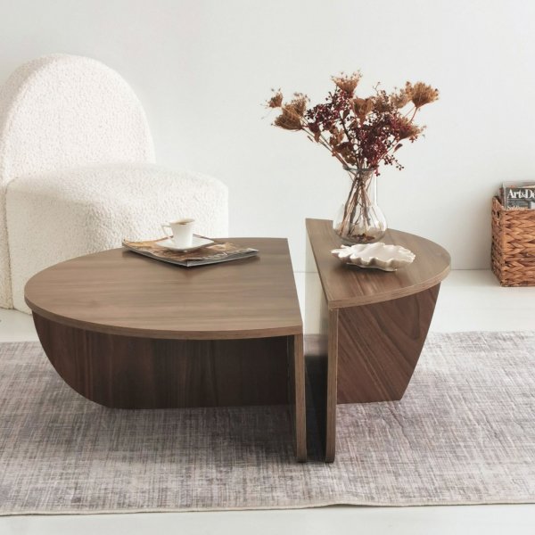 Soffbord i Valn�t 90 x 90 cm - Podium