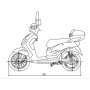 Elmoped - Vit 500W + Lsktting