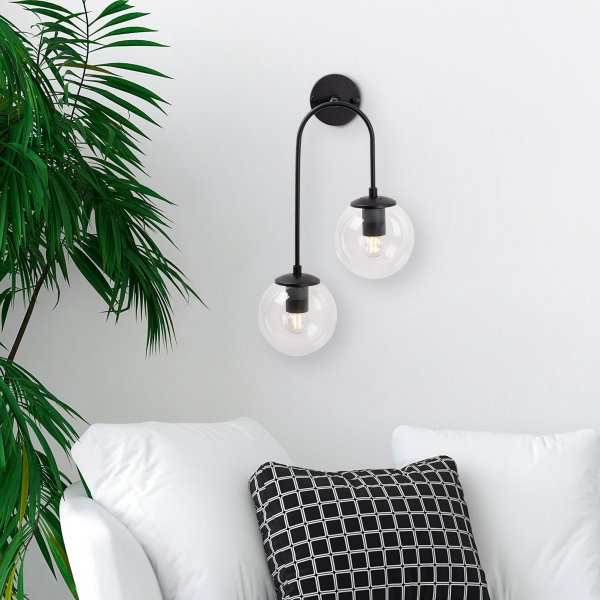 Klenod v�gglampa 10570 - Svart