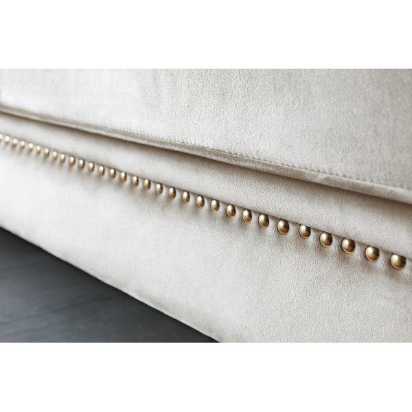 F�t�lj chesterfield beige sammet - Milton
