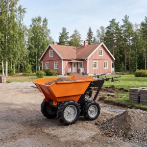 Minidumper 196 cc 250 kg lastkapacitet tippfunktion trädgårdsmaskin Minidumper 196 cc 250 kg lastkapacitet tippfunktion trädgårdsmaskin