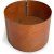Topf aus Cortenstahl rund - H50 x �50 cm