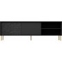 Bullet TV-b�nk - Svart/guld